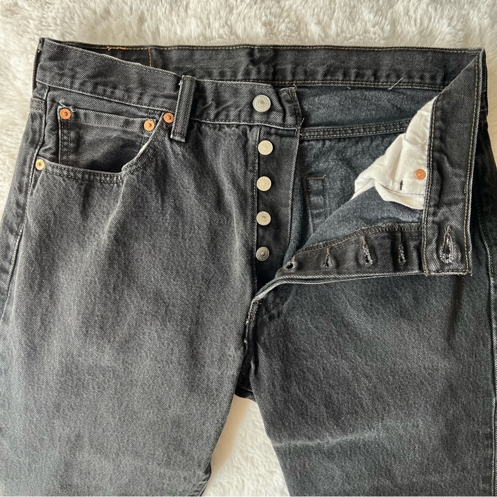 Black Denim Levi’s 501 Original 34x32